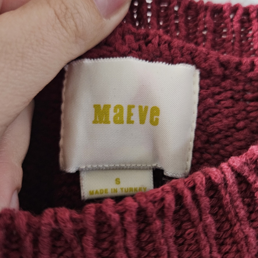 Maeve Sweaterknit Tank In Raspberry - Picture 2 of 6